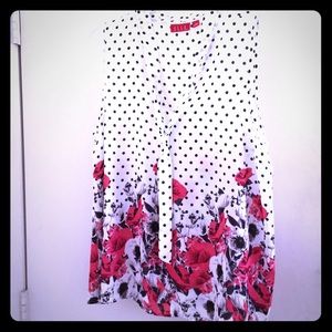 Elle XL Sleeveless Floral Top